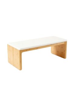 Dawn Arc Indoor Bench (synthetic illustration; no displayed measurements)