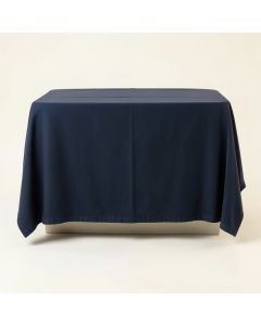 Dune Brook Flat Bed Sheet - Navy (synthetic illustration; no displayed measurements)