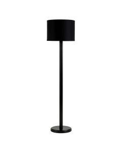 Briar Brook Floor Lamp With A Plain Fabric Shade - Black (synthetic illustration; no displayed measurements)