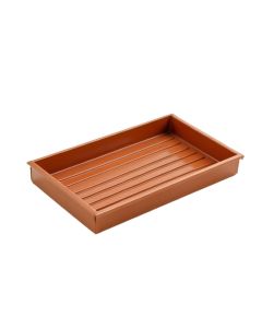 Shore Brook Empty Under-Desk Cable Tray - Terracotta