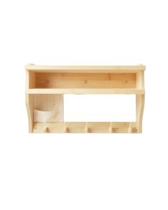 Birch Branch Wall-Mounted Entryway Organizer Shelf - Ivory