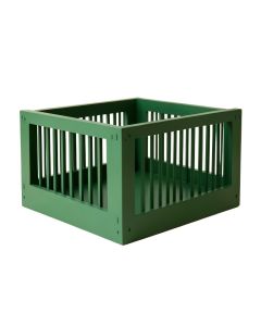 Hazel Dale Empty Furniture-Style Pet Crate - Green (synthetic illustration; no displayed measurements)