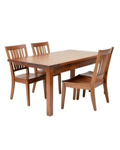 Villani 5 Piece Drop Leaf Solid Wood Dining Set