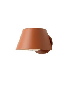 Laurel Bluff Wall Sconce Mounted On A Plain Wall - Terracotta (synthetic illustration; no displayed measurements)