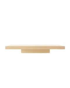 Slate Bend Wall-Mounted Shelf - Cream