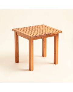 Clay Branch Compact Balcony Table - Terracotta (synthetic illustration; no displayed measurements)