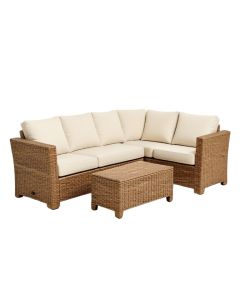 6 Piece Rattan Sofa Seating Group With Cushions