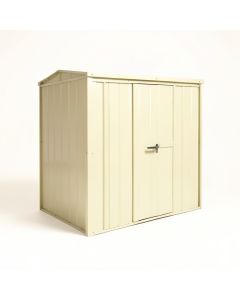 Yardsaver 4 Ft. W X 6.5 Ft. D Metal Lean-To Storage Shed (synthetic illustration; no displayed measurements)