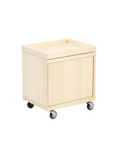 Oak Bridge Empty Rolling Workshop Cart - Ivory (synthetic illustration; no displayed measurements)
