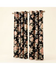 Turion Floral Blackout Thermal Grommet Curtain Panels (synthetic illustration; no displayed measurements)