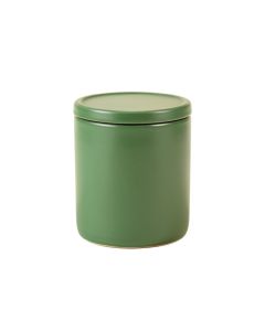 Clay Bend Storage Canister With Lid - Green (synthetic illustration; no displayed measurements)