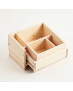 Cliff Branch Empty Coffee-Station Organizer - Ivory (synthetic illustration; no displayed measurements)
