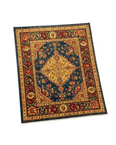 Bohemian Oriental Blue/Yellow/Red Area Rug (synthetic illustration; no displayed measurements)