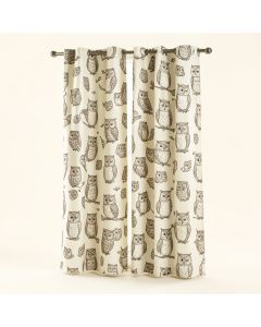 Alegre Owl 2 Panel Curtain Set (synthetic illustration; no displayed measurements)