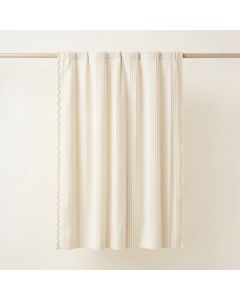 Elm Dell Shower Curtain Hanging Flat From A Plain Rod - Cream (synthetic illustration; no displayed measurements)