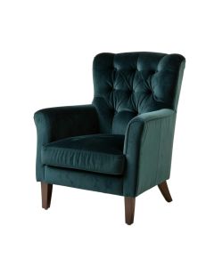 Steiner Tufted Velvet Upholstered King Louis Back Parsons Chair (synthetic illustration; no displayed measurements)