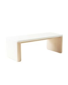 Holly Canyon Indoor Bench - White (synthetic illustration; no displayed measurements)