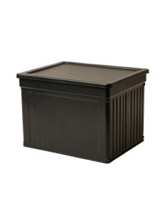 Olive Bridge Closed Outdoor Storage Box - Black (synthetic illustration; no displayed measurements)