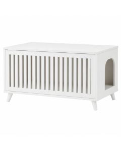 Willow Bend Empty Furniture-Style Litter Enclosure - White