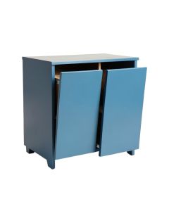 Field Canyon Freestanding Pull-Out Hamper Cabinet - Blue (synthetic illustration; no displayed measurements)