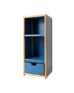 Shore Branch Narrow Cubby Tower - Blue (synthetic illustration; no displayed measurements)