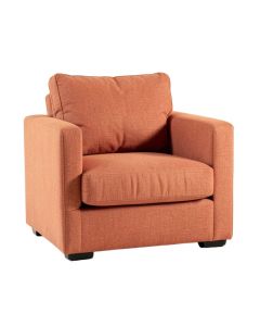 Cliff Branch Upholstered Armchair - Terracotta (synthetic illustration; no displayed measurements)