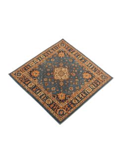 Arteaga Oriental Blue/Orange Area Rug (synthetic illustration; no displayed measurements)