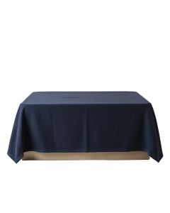 Laurel Brook Flat Bed Sheet - Navy (synthetic illustration; no displayed measurements)