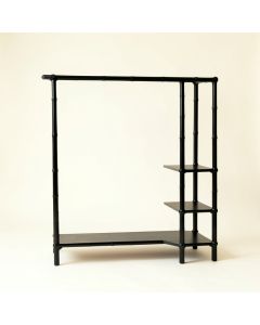 Harbor Bend Empty Garment Rack - Black (synthetic illustration; no displayed measurements)