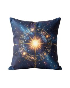 Constellation Zodiac Circle Sun Square Pillow Cover (synthetic illustration; no displayed measurements)