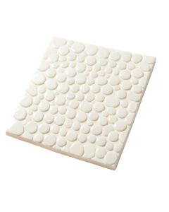 Pacif Random Sized Glass Pearl Shell Mosaic Tile In Polished White/Pearl