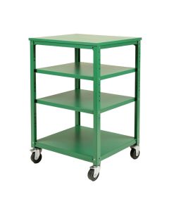 Stone Arc Empty Rolling Workshop Cart - Green