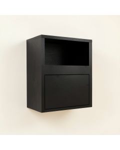 Ash Dale Wall-Mounted Entry Cabinet - Black (synthetic illustration; no displayed measurements)