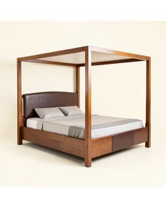 Asriya Low Profile Four Poster Bed (synthetic illustration; no displayed measurements)