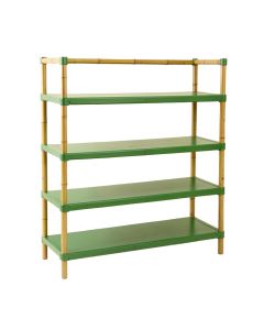 Linden Brook Empty Seed-Starting Shelving Unit Without Lights - Green (synthetic illustration; no displayed measurements)