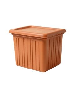 Laurel Crossing Closed Outdoor Storage Box - Terracotta (synthetic illustration; no displayed measurements)