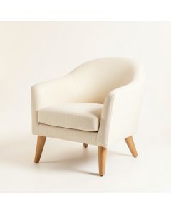 Spruce Bluff Upholstered Armchair - Cream (synthetic illustration; no displayed measurements)