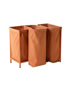 Vale Crossing Laundry Sorting Station With Plain Removable Bags - Terracotta