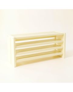 Ridge Branch Shoe Storage Bench - Ivory (synthetic illustration; no displayed measurements)
