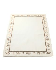 River Bend Rectangular Area Rug - White
