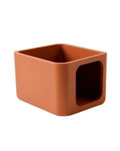 Elm Field Empty Furniture-Style Litter Enclosure - Terracotta (synthetic illustration; no displayed measurements)