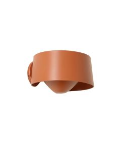 Cedar Brook Wall Sconce Mounted On A Plain Wall - Terracotta (synthetic illustration; no displayed measurements)