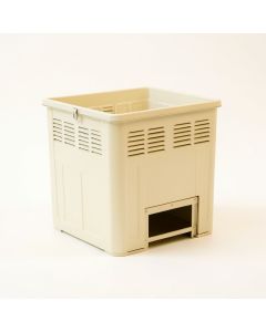 Hazel Canyon Closed Garden Compost Bin - Ivory (synthetic illustration; no displayed measurements)