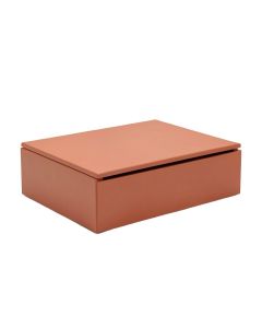 Summit Crest Desktop Monitor Riser - Terracotta (synthetic illustration; no displayed measurements)