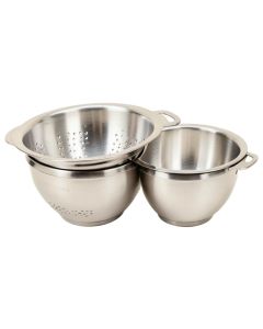 3 Piece Ybm Home Stainless Steel Colander Set
