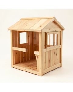 Discovery Nature 52.4 '' X 79.1 '' Solid Wood Playhouse (synthetic illustration; no displayed measurements)
