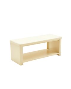 Brook Brook Narrow Outdoor Storage Bench - Ivory (synthetic illustration; no displayed measurements)
