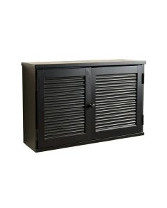 Vale Crest Wall-Mounted Entry Cabinet - Black (synthetic illustration; no displayed measurements)