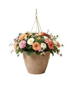 Holly Hanging Basket In Planter