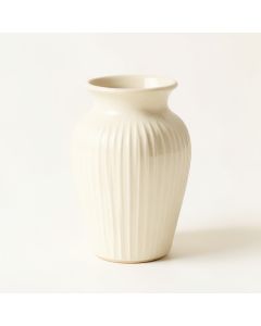 Pine Bend Empty Decorative Vase - Cream (synthetic illustration; no displayed measurements)
